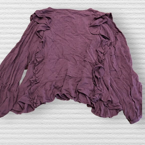 Easel | Swiss Dot | Flowy | Blouse - Picture 4 of 5